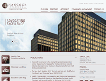Tablet Screenshot of hancocklaw.com
